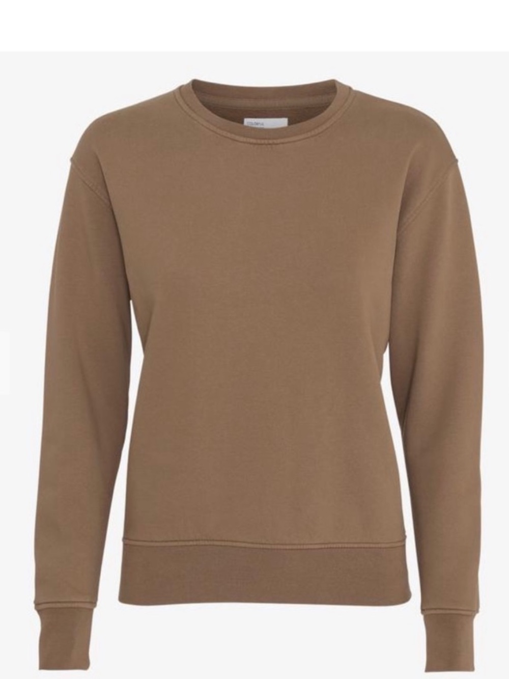 Colorful Standard Crewneck Sweatshirt tan brown small organic cotton